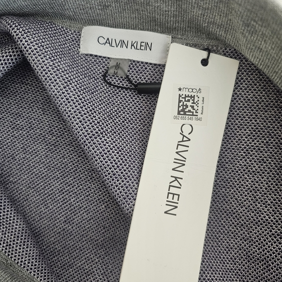 Calvin Klein Floral Print Sweater Pencil Skirt NWT Size M Pull-On Gray Purple - Picture 5 of 11